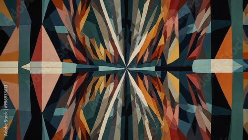 Wallpaper Mural Graphic patterns showcasing balance and symmetry. Torontodigital.ca