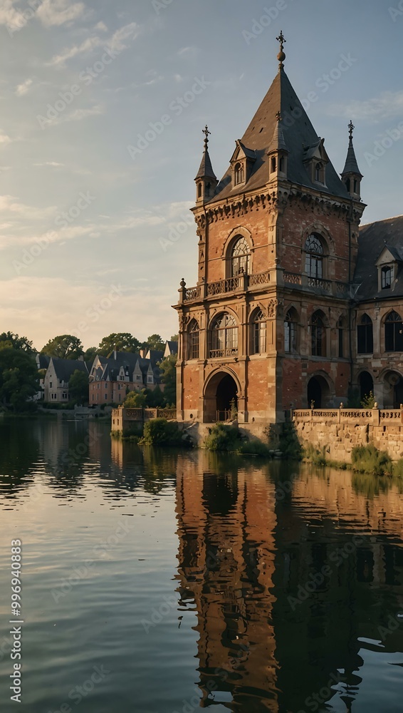 Historic Architecture on Water Landscape Historic Architecture on Water Landscape