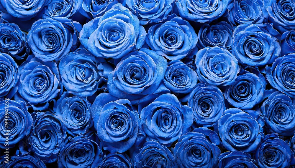 huge bouquet of blue roses. background of blue roses. Top view huge bouquet of blue roses. background of blue roses. Top view