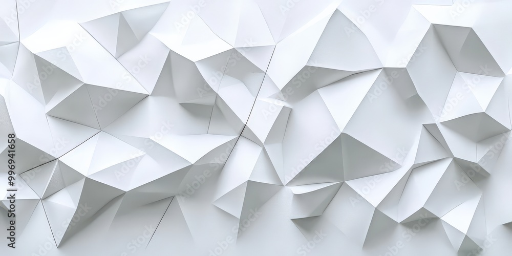 White geometric abstract textured surface with polygonal shapes for modern design background White geometric abstract textured surface with polygonal shapes for modern design background