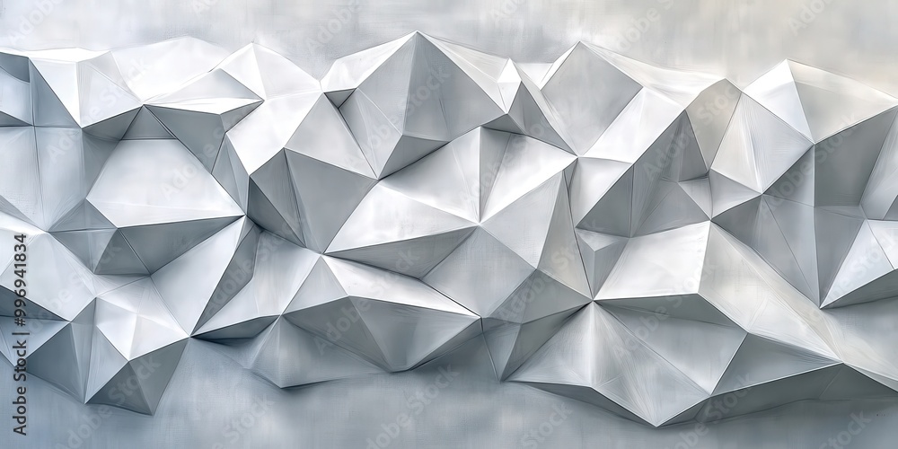 White geometric abstract textured surface with polygonal shapes for modern design background White geometric abstract textured surface with polygonal shapes for modern design background