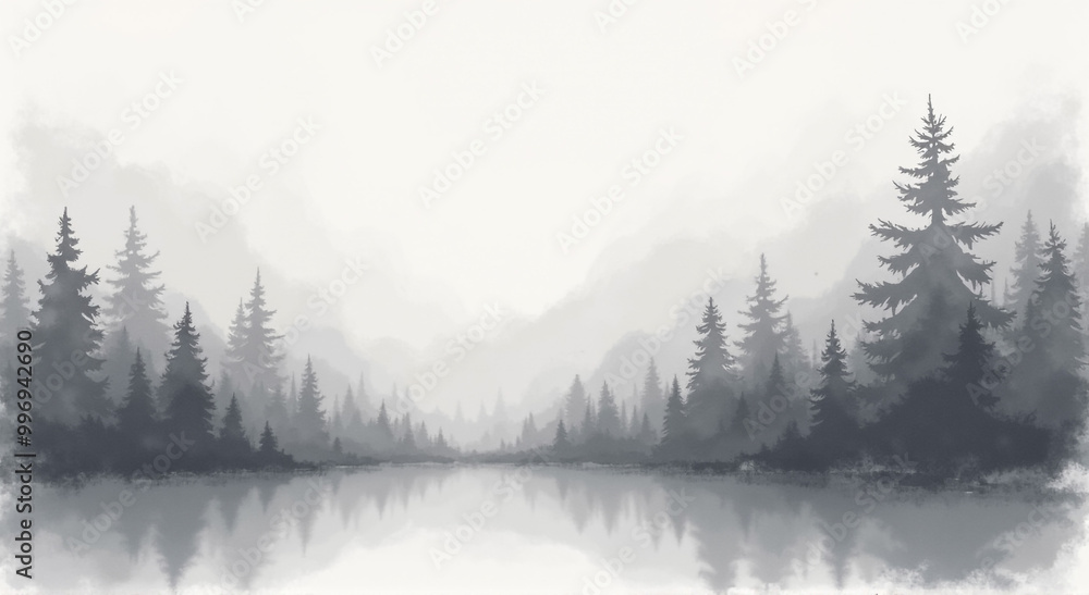 Obraz premium fog in the mountains