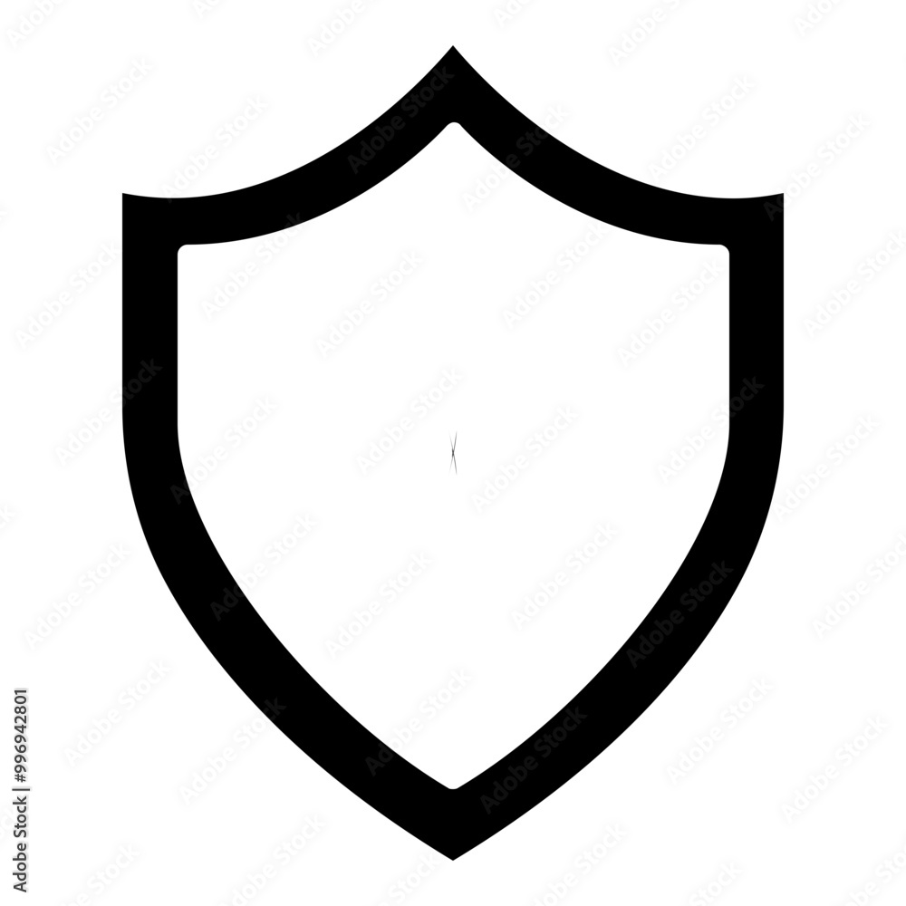 Shield badge icon. Simple award vector illustration. Shield badge icon. Simple award vector illustration.