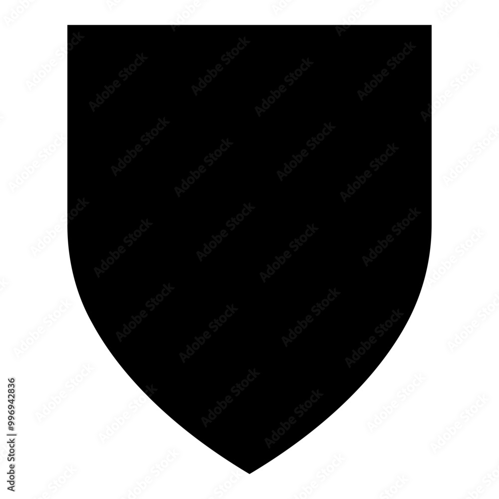 Shield ribbon badge icon. Simple award vector illustration. Shield ribbon badge icon. Simple award vector illustration.