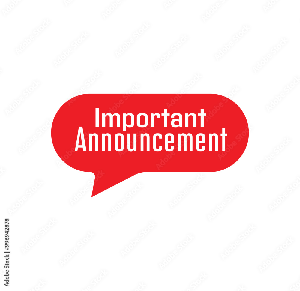 Important Announcement Important Announcement