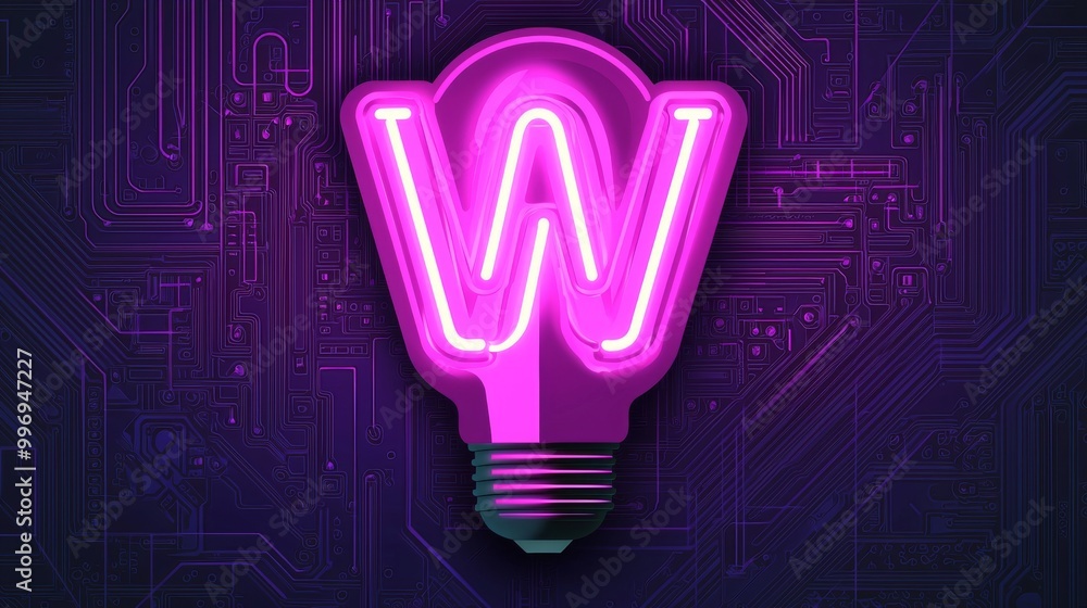 3D rendering of an orange and yellow innovation technology concept with neon lightbulb symbol as neon light. Vibrant colored icon on a black background with high-tech floor. 3D rendering of an orange and yellow innovation technology concept with neon lightbulb symbol as neon light. Vibrant colored icon on a black background with high-tech floor.