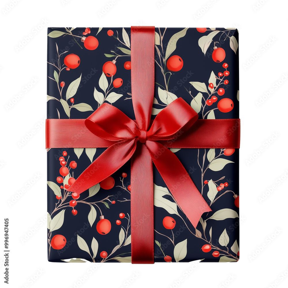 Obraz premium mock-up Christmas gift design isolated