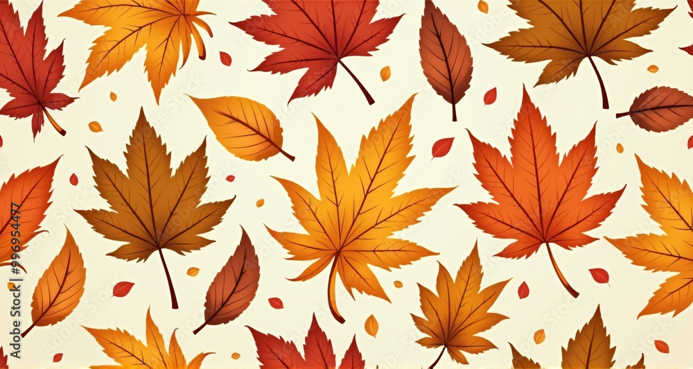 autumn leaves seamless pattern autumn leaves seamless pattern