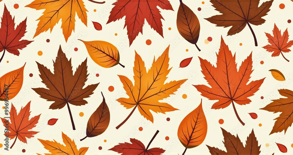 autumn leaves seamless pattern autumn leaves seamless pattern