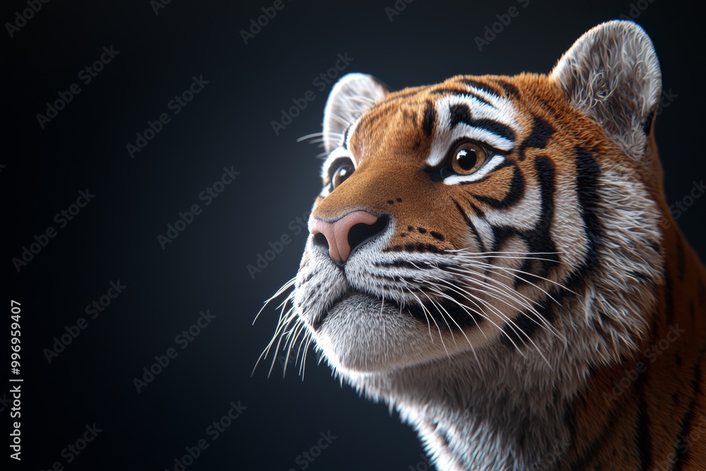 There is something particularly beautiful about the portrait of an angry Sumatran tiger (Panthera tigris sumatrae). There is something particularly beautiful about the portrait of an angry Sumatran tiger (Panthera tigris sumatrae).