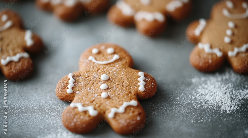 A close-up image of several gingerbread cookies with smiling faces and white icing decorations, highlighting the joy and tradition associated with holiday baking. A close-up image of several gingerbread cookies with smiling faces and white icing decorations, highlighting the joy and tradition associated with holiday baking.