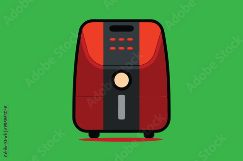  Air Fryer vector art illustration 