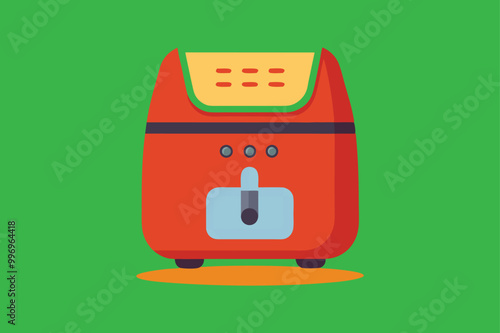  Air Fryer vector art illustration 