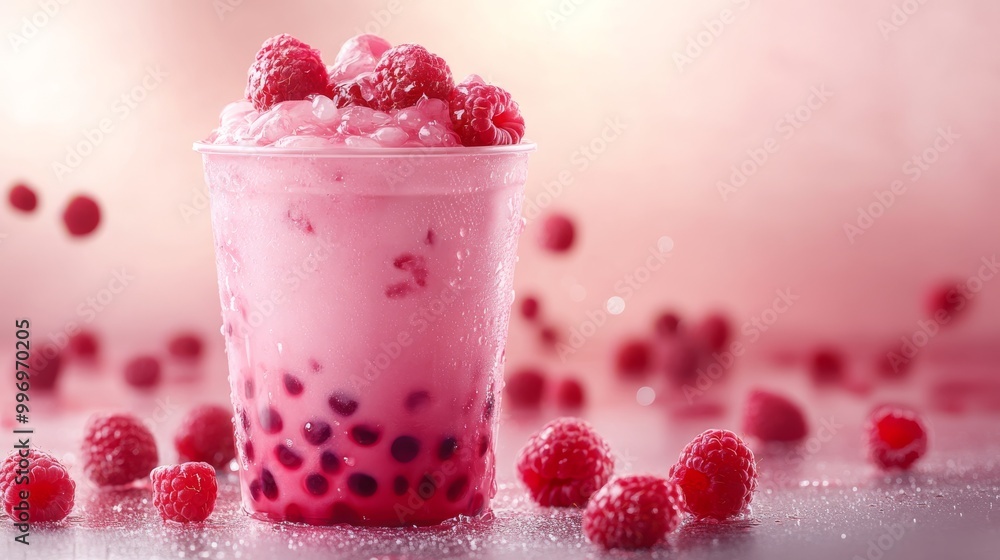 This delightful raspberry boba tea highlights juicy raspberry pieces and a creamy base, offering a refreshing treat ideal for summer enjoyment This delightful raspberry boba tea highlights juicy raspberry pieces and a creamy base, offering a refreshing treat ideal for summer enjoyment