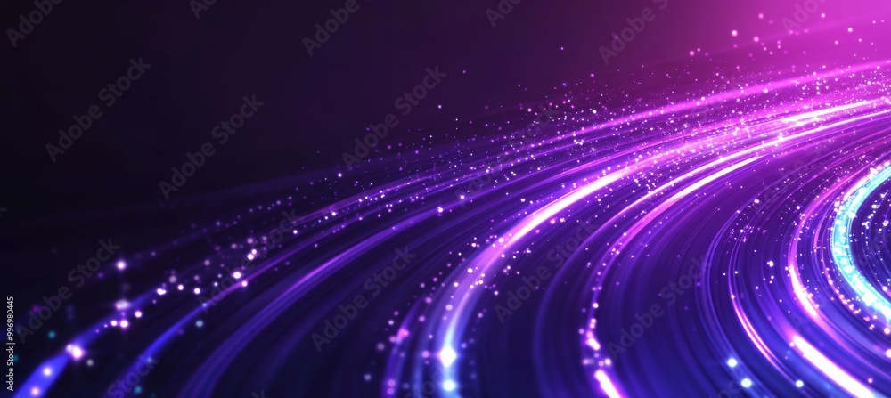 Abstract 3D illustration of nanofibers. Light twisted lines in cyberspace. Neuro impulses traveling in cyberspace. Abstract 3D illustration of nanofibers. Light twisted lines in cyberspace. Neuro impulses traveling in cyberspace.