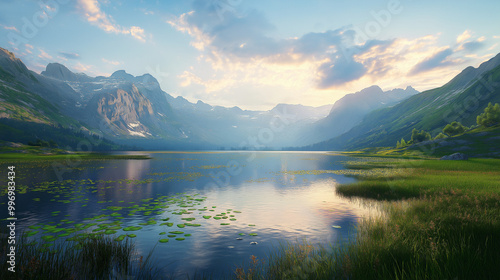 Landscape scene with intricate details 