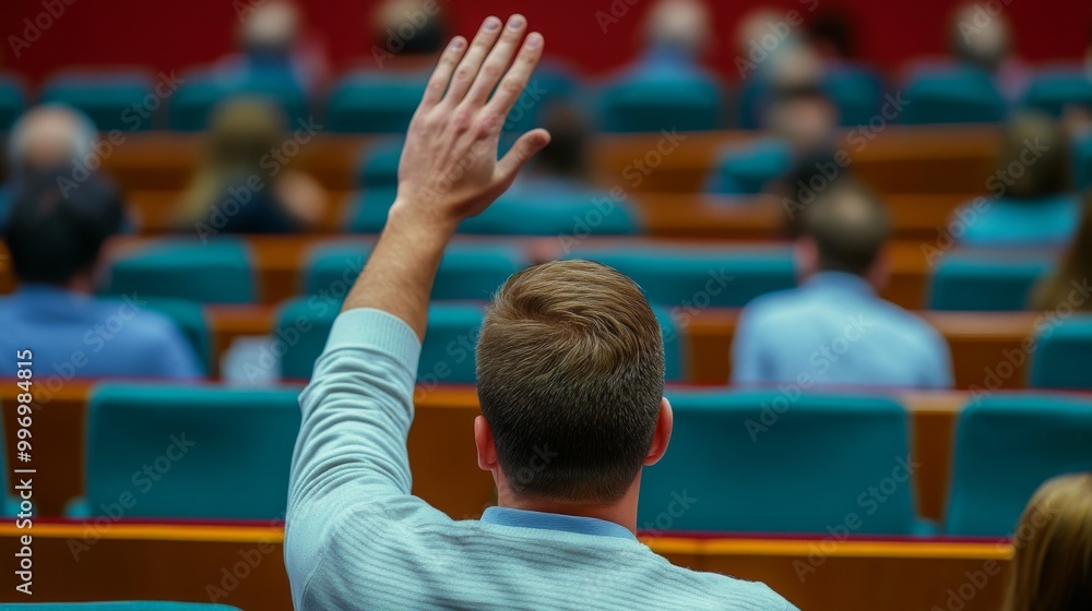 Power of voice concept - expression of opinions with a person raising their hand. Decision voting and consensus of the board. Confidence in the mindset of a person. Ideas for business. Power of voice concept - expression of opinions with a person raising their hand. Decision voting and consensus of the board. Confidence in the mindset of a person. Ideas for business.