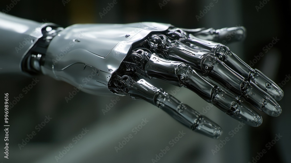 Roboter Hand Hände Generative AI Roboter Hand Hände Generative AI