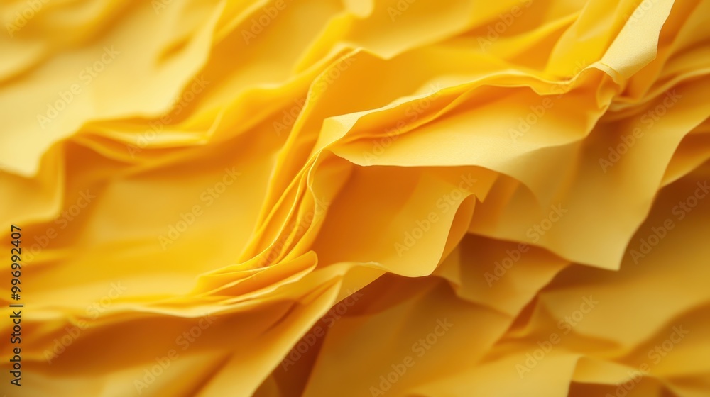 Numerous crumpled yellow paper sheets create a compelling abstract formation, symbolizing chaos, creativity, and the raw artistic process, full of texture and depth. Numerous crumpled yellow paper sheets create a compelling abstract formation, symbolizing chaos, creativity, and the raw artistic process, full of texture and depth.