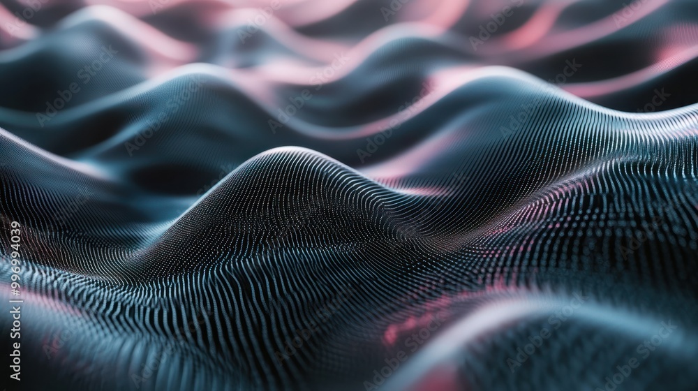 Wave grid abstract graphics,created with Generative AI tecnology. Wave grid abstract graphics,created with Generative AI tecnology.