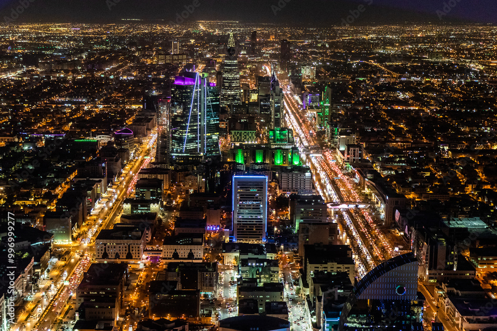 Obraz premium Aerial view of Riyadh, capital of Saudi Arabia