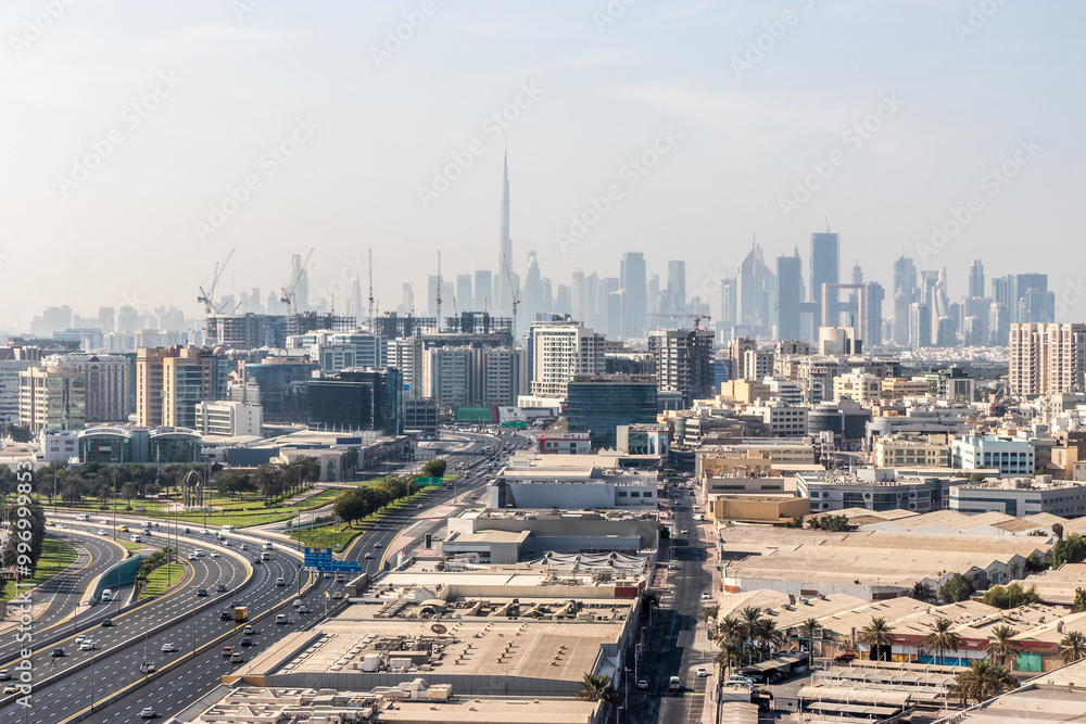 Fototapeta premium Skyline of Dubai, United Arab Emirates