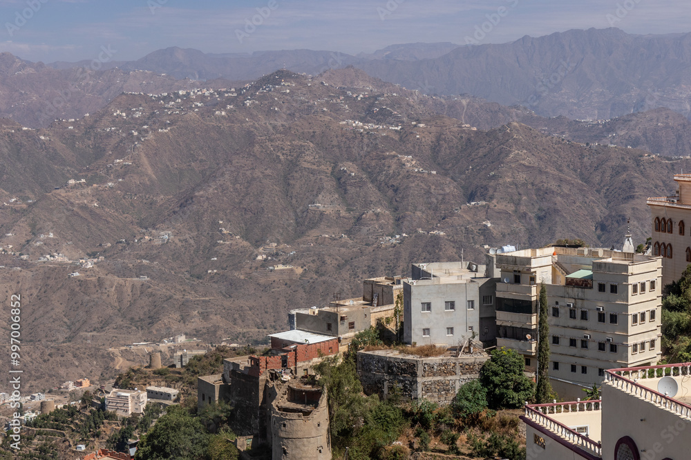 Obraz premium View of Fayfa town, Saudi Arabia