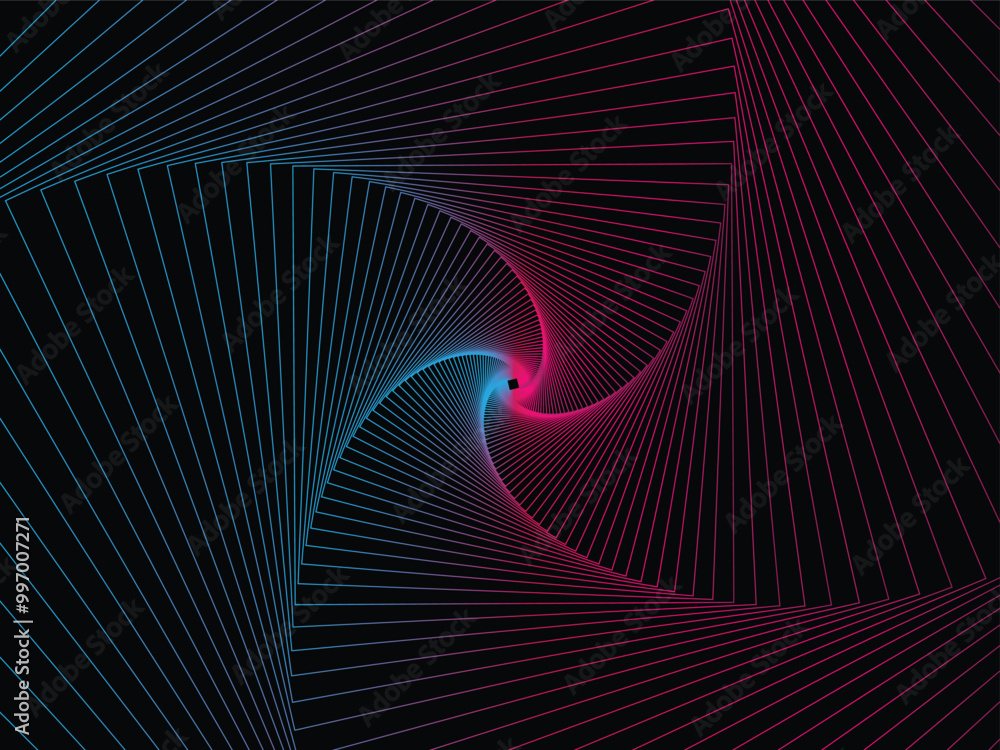 Futuristic background with neon gradient line Futuristic background with neon gradient line