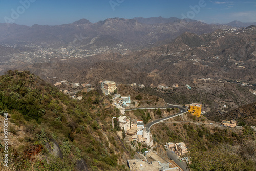 Villages in Faifa mountains, Saudi Arabia photo