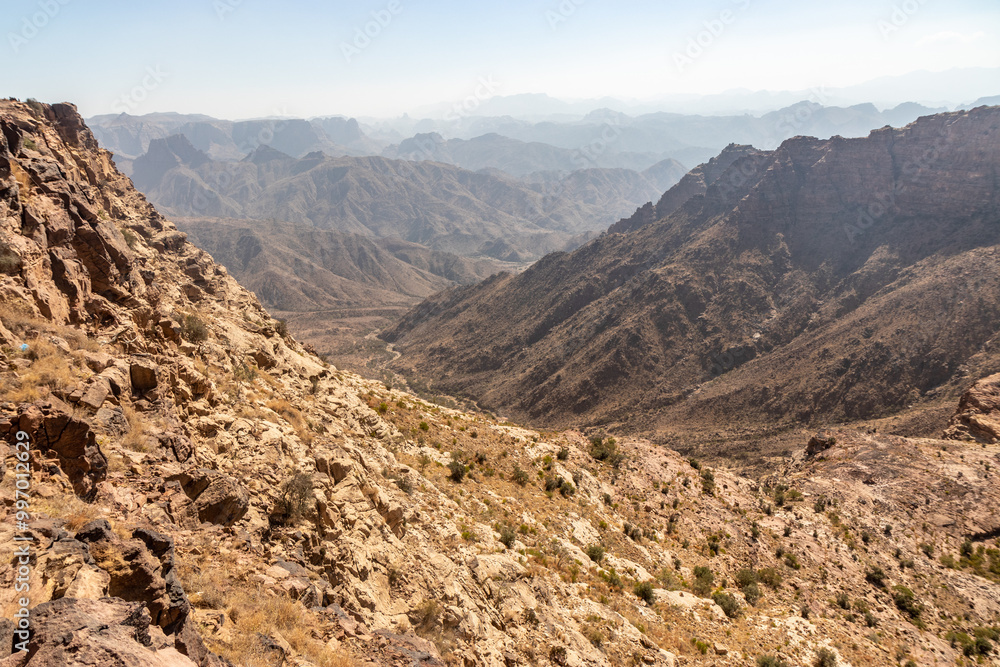 Rocky landscape near Dhahran al Janub, Saudi Arabia Rocky landscape near Dhahran al Janub, Saudi Arabia