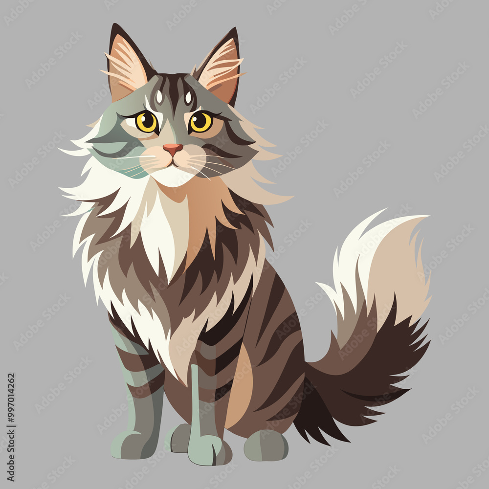 Pet cat vector image illustration and artwork Pet cat vector image illustration and artwork