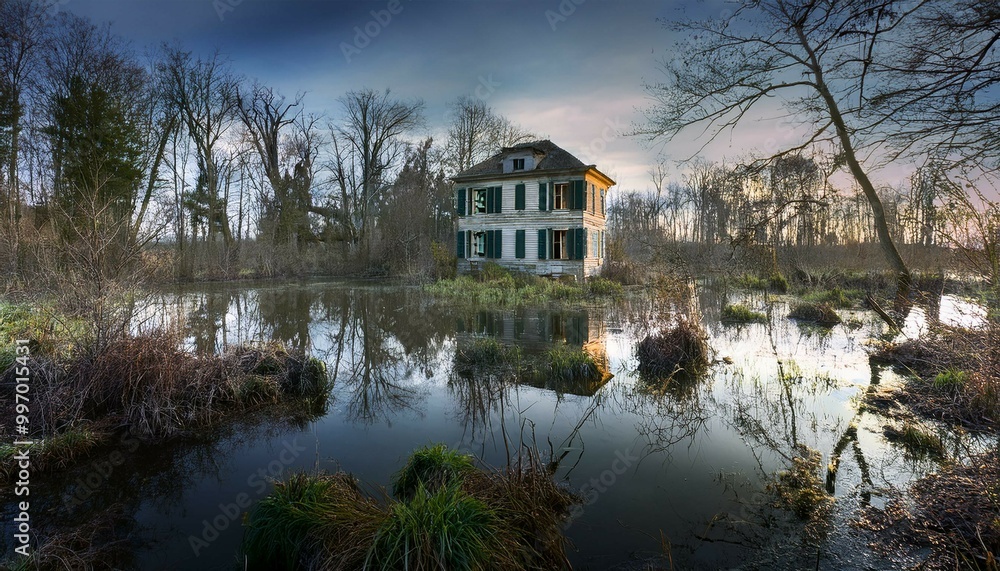 Obraz premium house on the lake