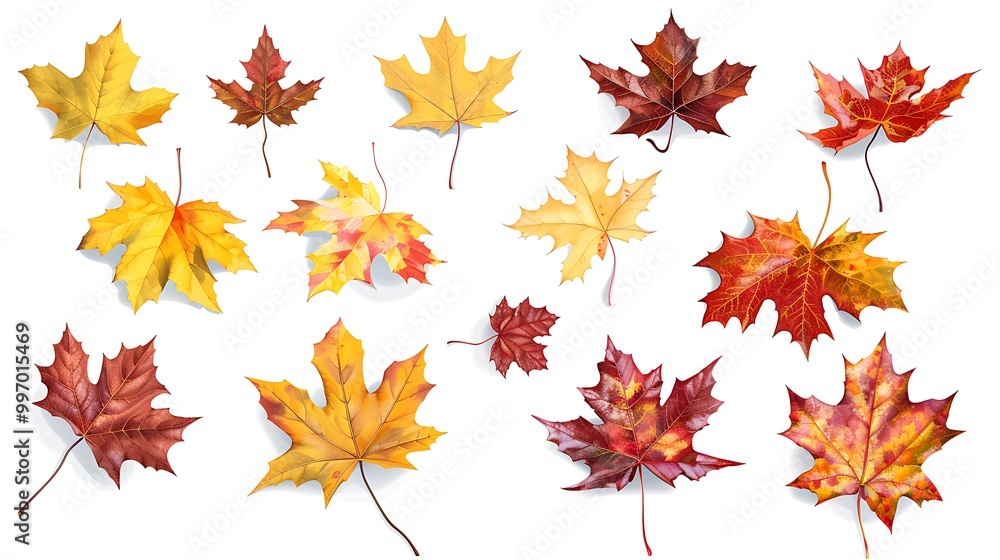 Colorful Autumn falling leaves isolated on transparent background. Ai Generative
Colorful Autumn falling leaves isolated on transparent background. Ai Generative
