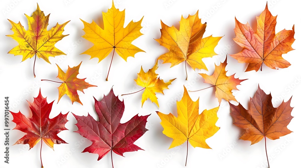 Colorful Autumn falling leaves isolated on transparent background. Ai Generative
Colorful Autumn falling leaves isolated on transparent background. Ai Generative
