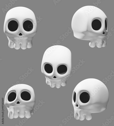 Set calavera 3D photo