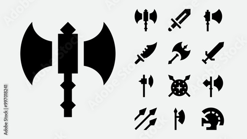 Medieval Weapon Solid Icons