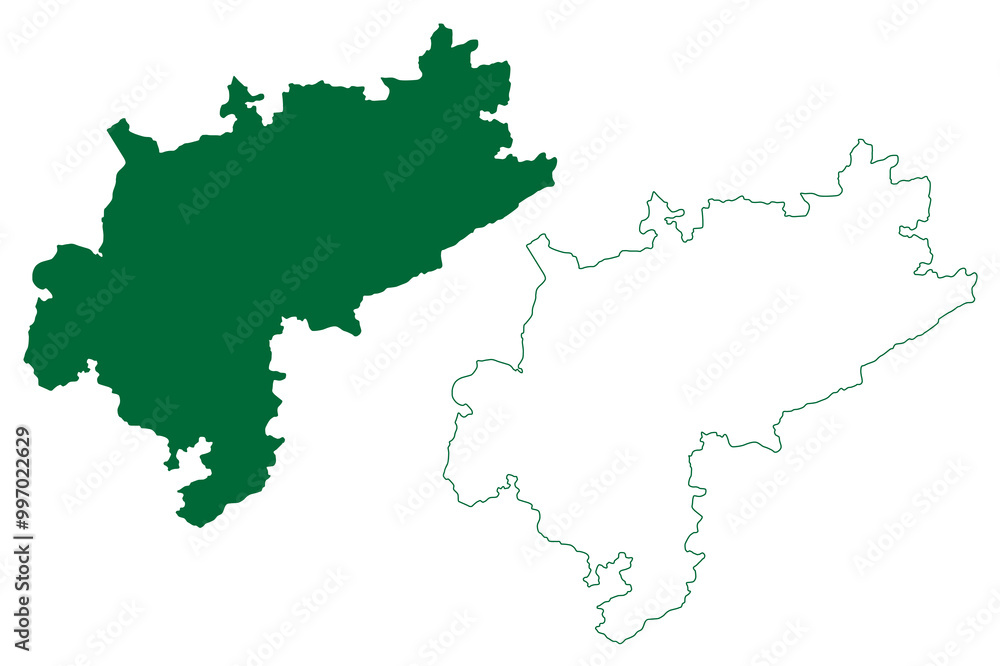 Ranipet district (Tamil Nadu State, Republic of India) map vector illustration, scribble sketch Ranipet map Ranipet district (Tamil Nadu State, Republic of India) map vector illustration, scribble sketch Ranipet map