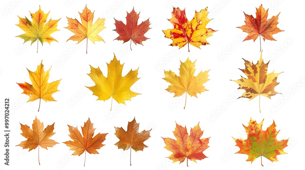 Collection of autumn leaves isolated on transparent background
Collection of autumn leaves isolated on transparent background