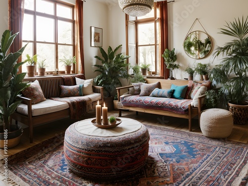 Bohemian Room Interior Design Apartment House Home photo