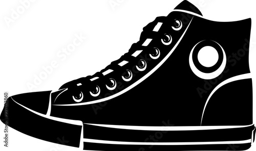 canvas-rubber athletic shoe silhouette