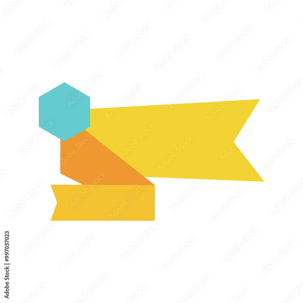 Origami sale banner, label, discount, badge Origami sale banner, label, discount, badge