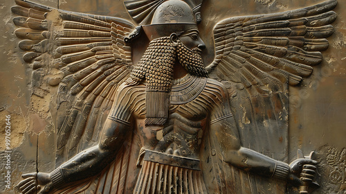 Ancient Sumerian Gods old anunnaki structure of Anunnaki. Enlil, Enki, Ea, El, Ishtar, and Inanna in Sumerian Religion and Mythology, sumerian Anunnaki structures. Anunnaki Sumerian god Enlil. photo