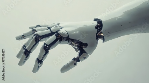 Roboter Hand HÃ¤nde Generative AI photo