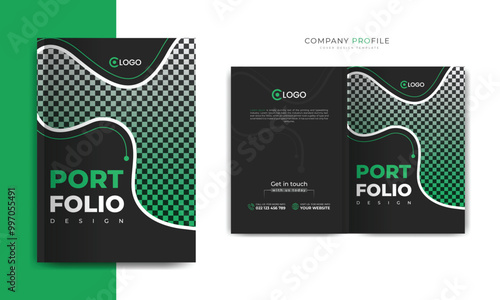 Company Profile Template or Brochure Cover Design and Annual Report