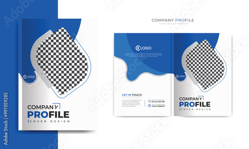 Company Profile Template or Brochure Cover Design and Annual Report