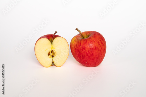 Pinova apple on a white background photo