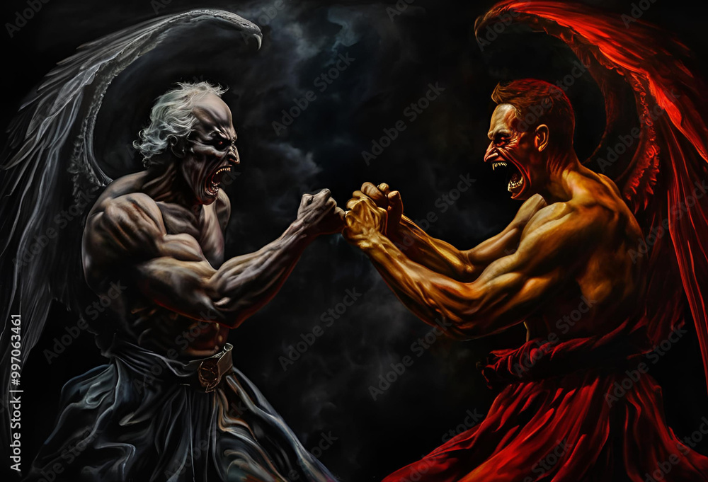 The Battle Between God and the Devil The Battle Between God and the Devil