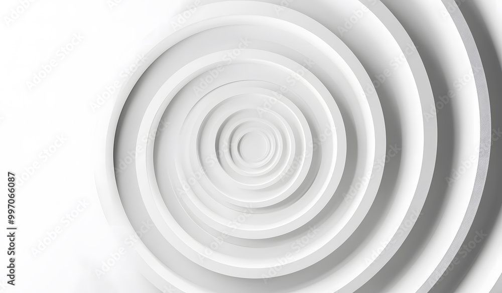 Abstract Minimalist White Circular Shapes on a Light Background design Abstract Minimalist White Circular Shapes on a Light Background design