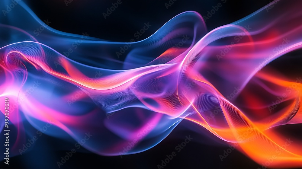 Abstract digital artwork with flowing lines Abstract digital artwork with flowing lines