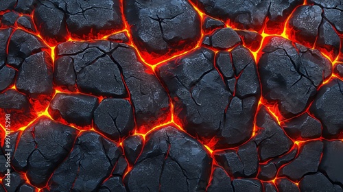 Earth's molten crust flows through cracks to create a powerful and mesmerizing spectacle.